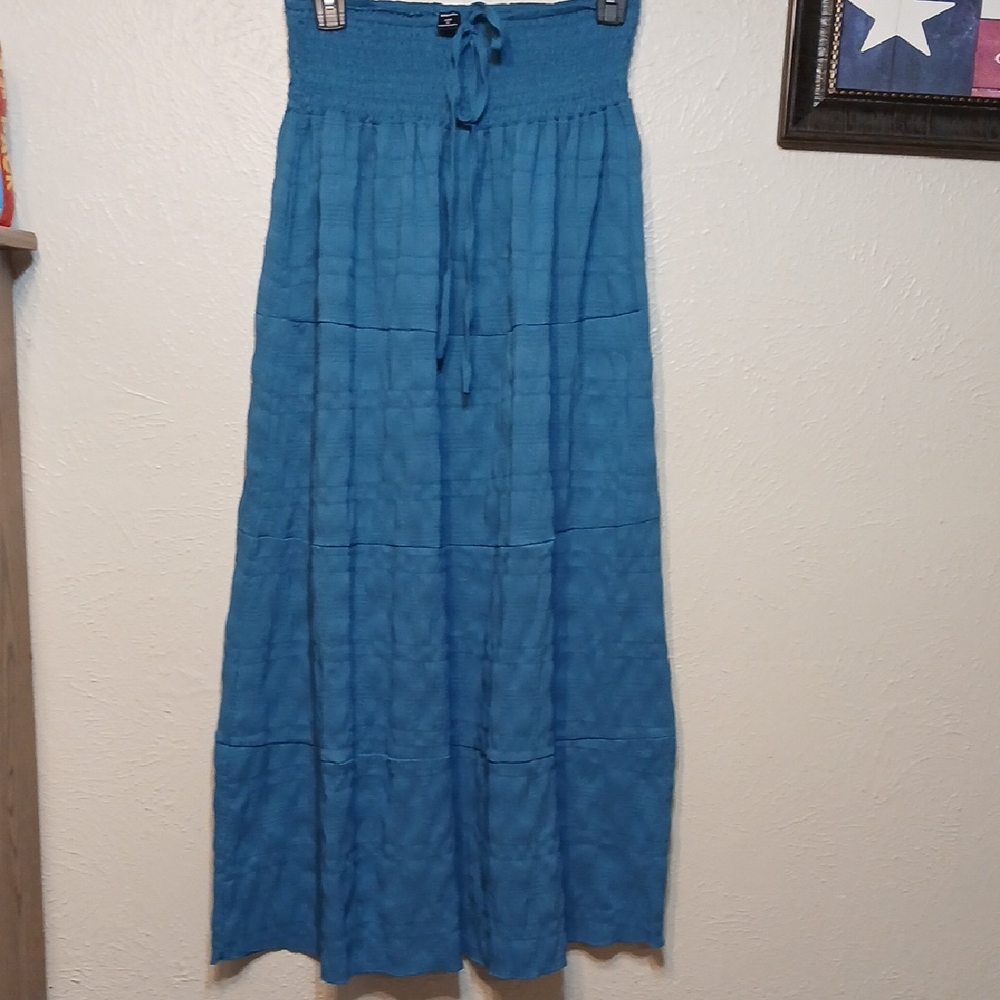 🧡NWOT Blue Maxi Skirt Ankle Length